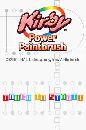 Kirby - Power Paintbrush (Europe) (En,Fr,De,Es,It) screen shot title